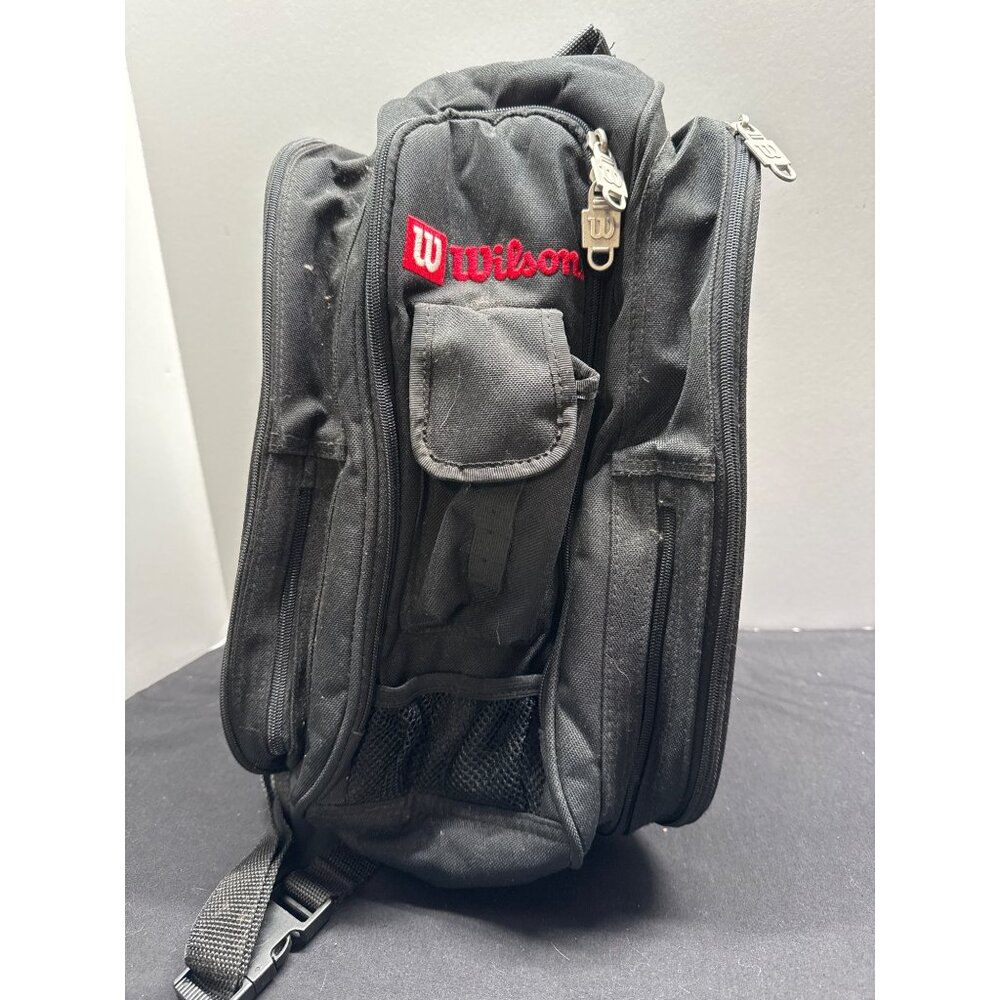 Wilson Black Multi-Compartment Thermo Bag With Adjustable Straps & Mesh Pockets